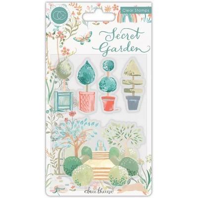 Craft Consortium Secret Garden Clear Stamps - Topiary